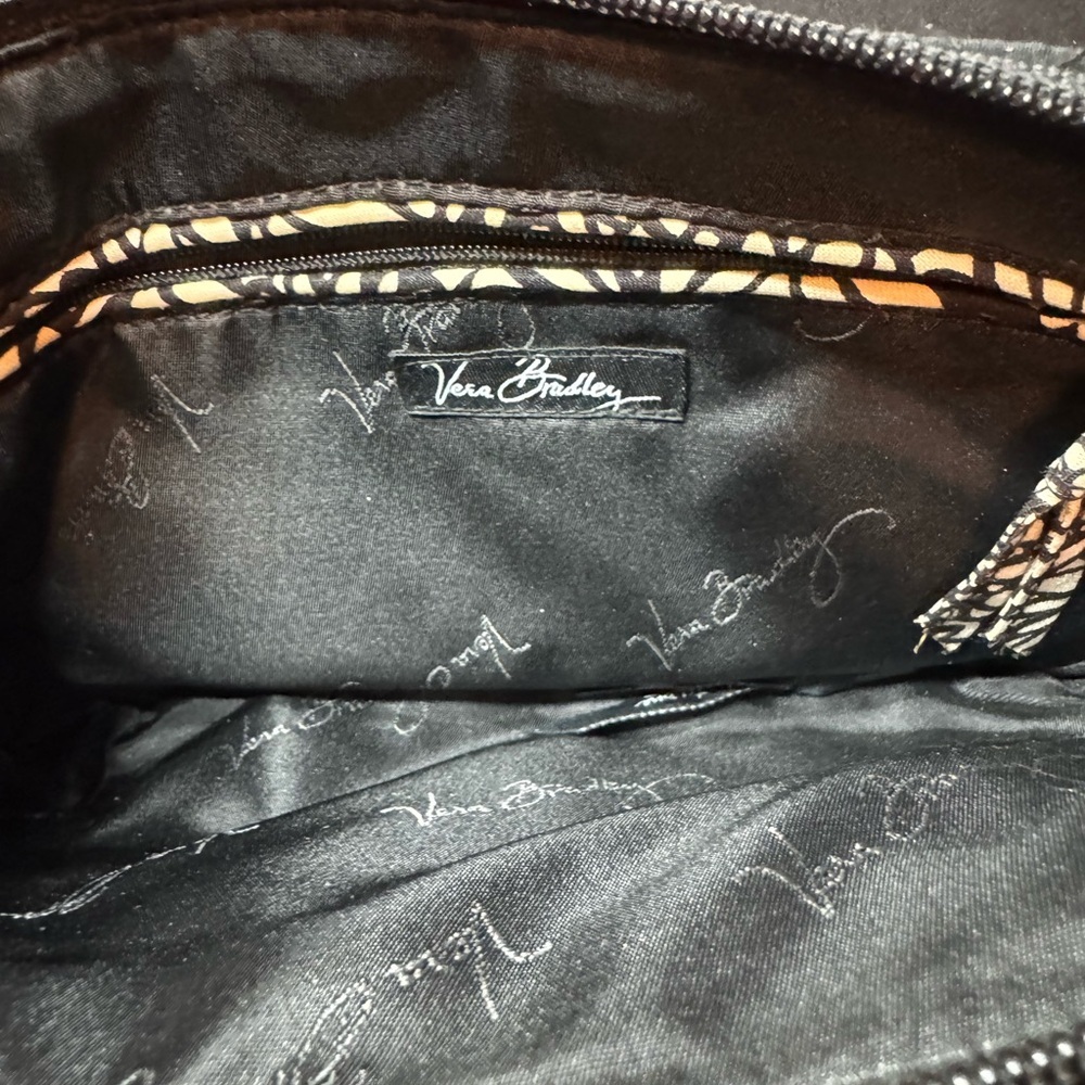Vera Bradley Elegant Black Quilted Clutch with Wristlet Strap - Picture 2 of 5
